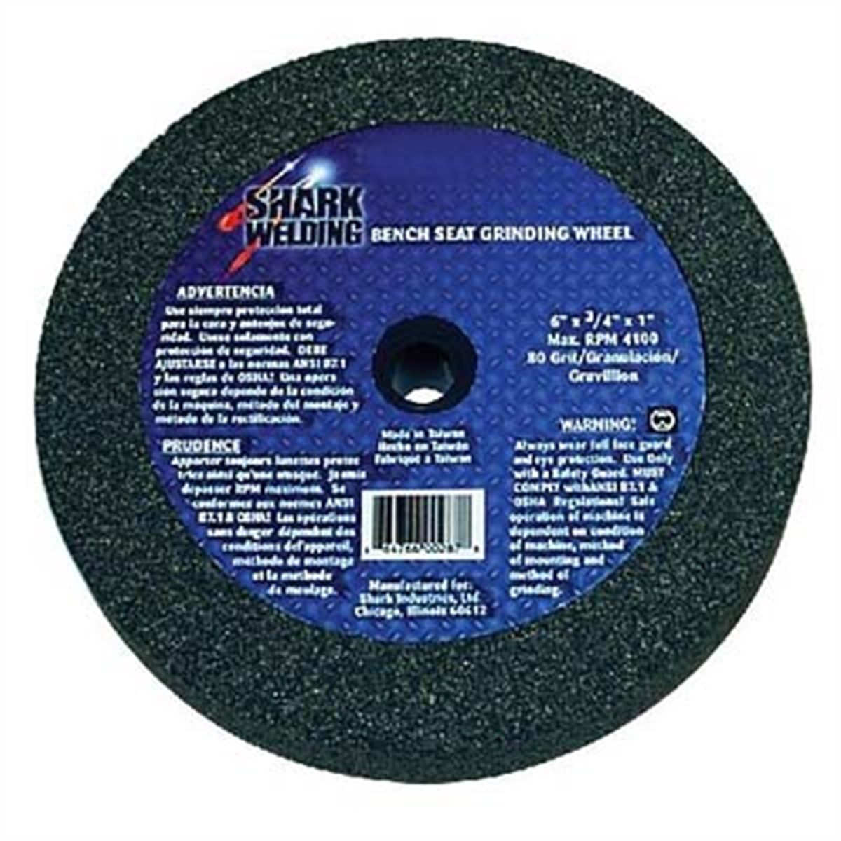 Bench Seat Grinding Wheel-6"x 3/4" 60 Grit