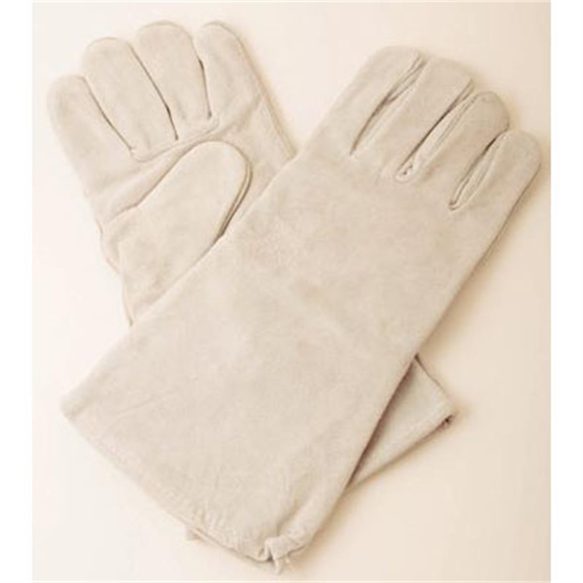Welding Gloves - Grey Leather Economy Minded Gloves Size Large 1
