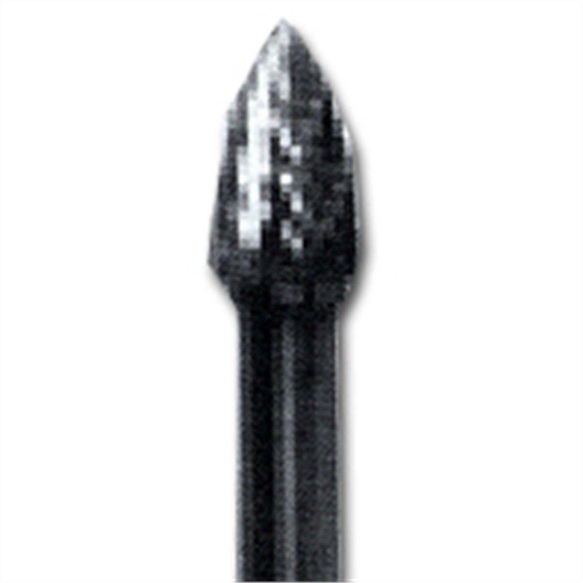 Carbide Bur - Double Cut Tree Pointed Size 3/8" Diameter x 7/8"