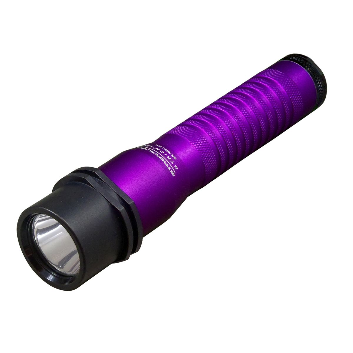Strion LED Rechargeable Flashlight w AC/DC Purple