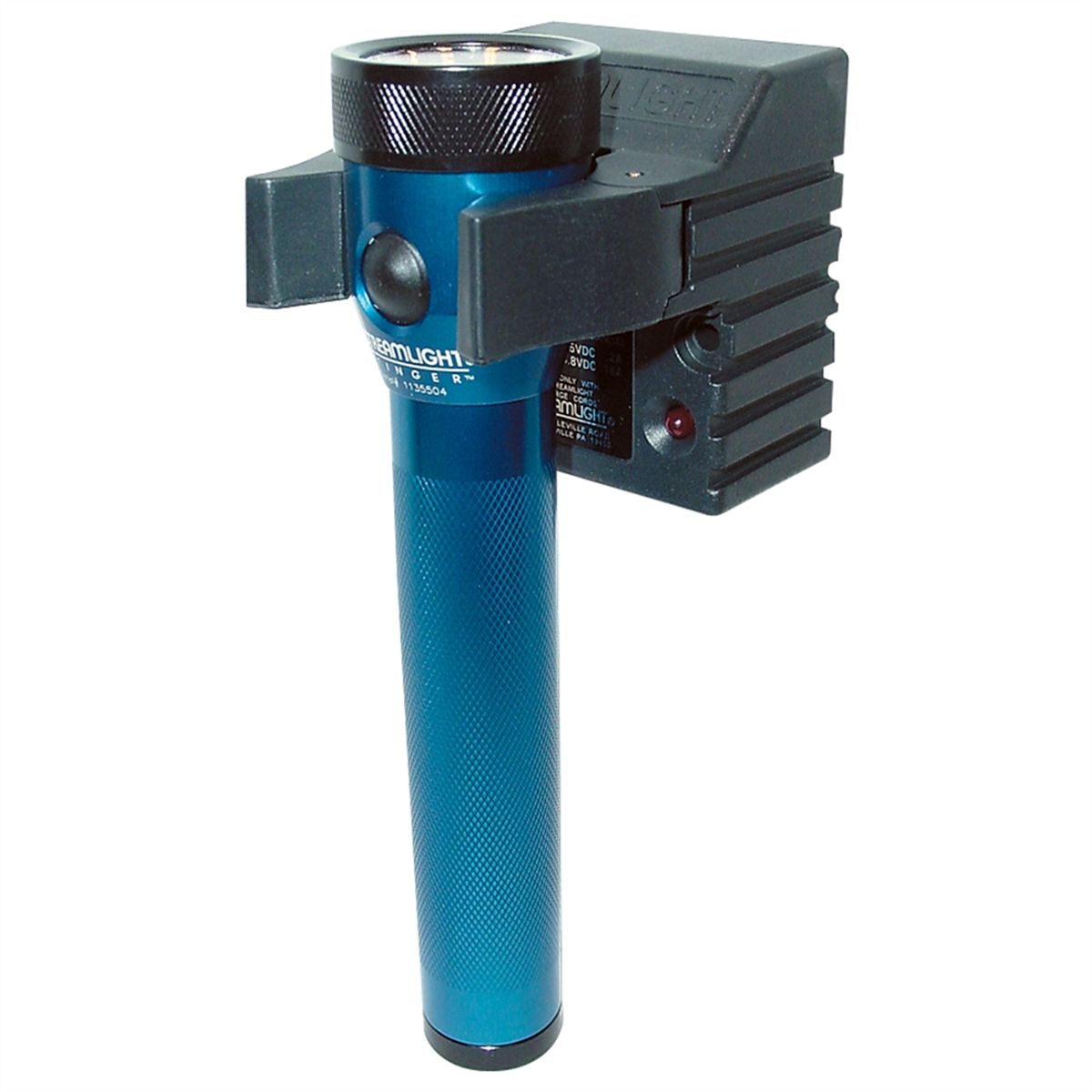 Stinger Rechargeable Flashlight w/ Chargers - Blue