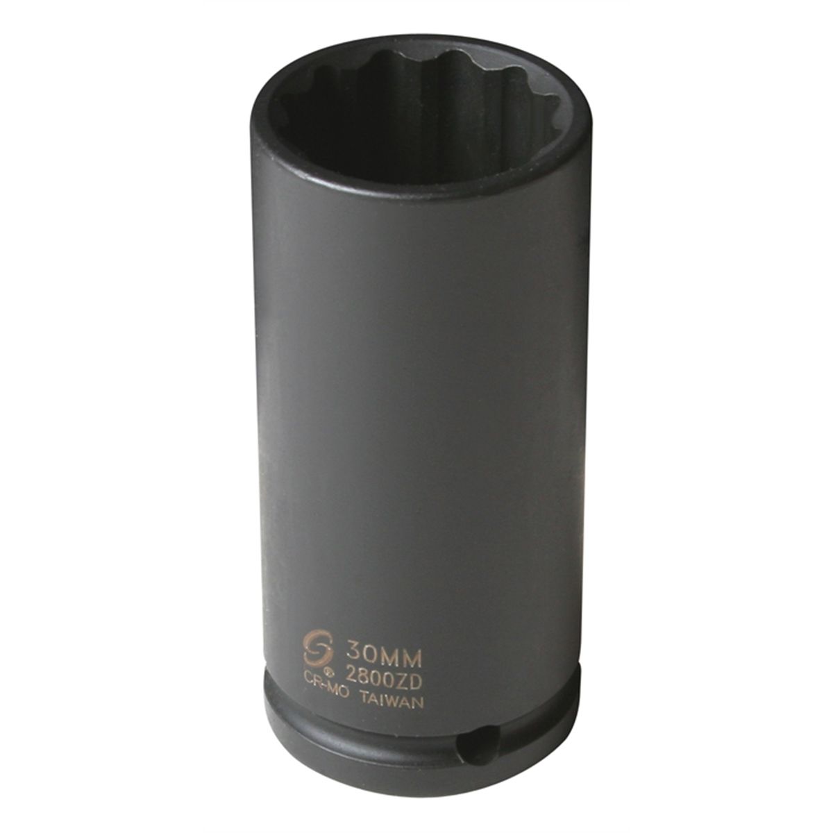 1/2" Drive x 30mm, Deep Spindle Nut, 12 Point Impact Socket
