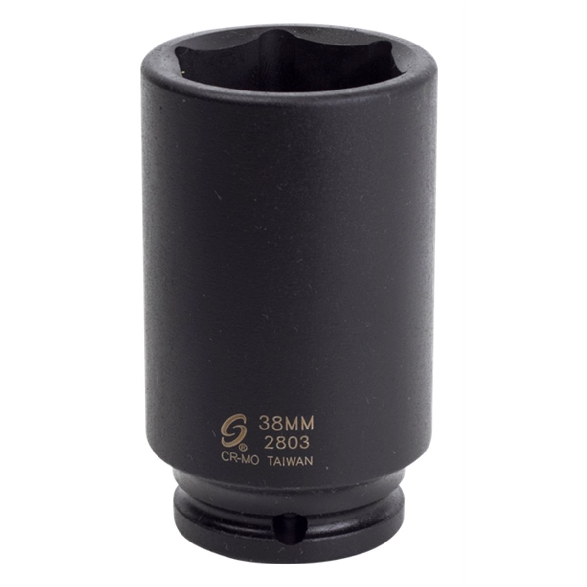 1/2" Drive x 38mm, Deep Spindle Nut Impact Socket