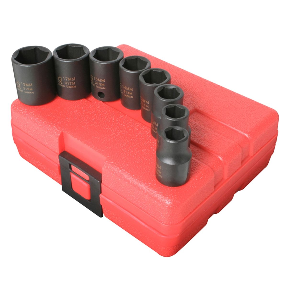 3/8 In Dr 6-Pt Std Metric Impact Socket Set - 8-Pc