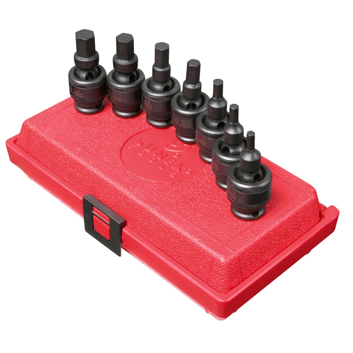 3/8" Drive 7 Piece Universal SAE Hex Bit Driver Set