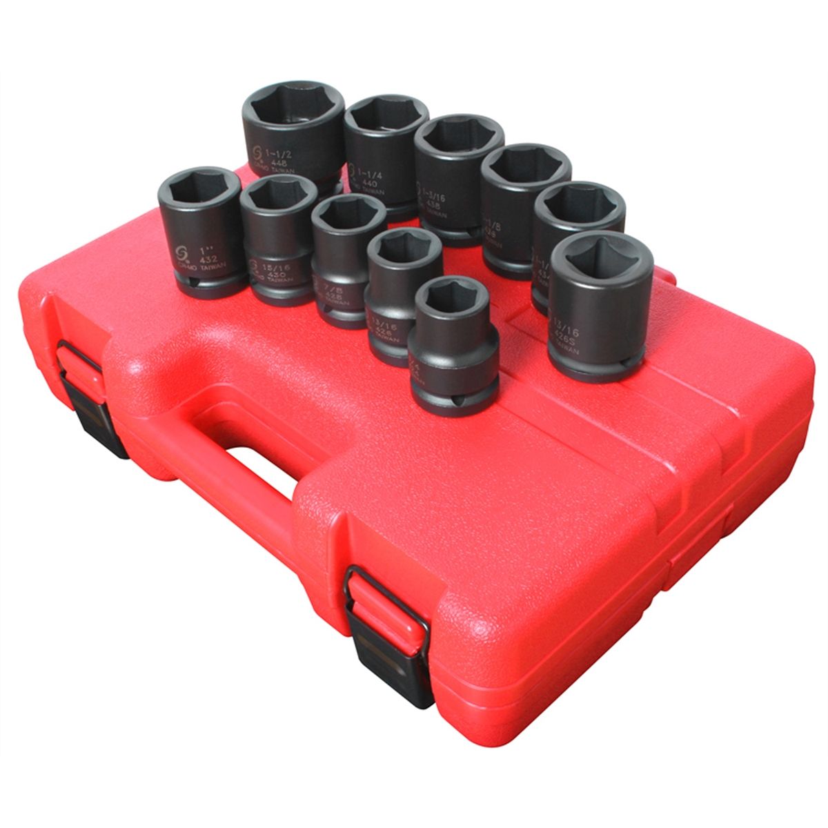 3/4 In Dr Impact Socket Set Truck Srvc SAE 11-Pc...