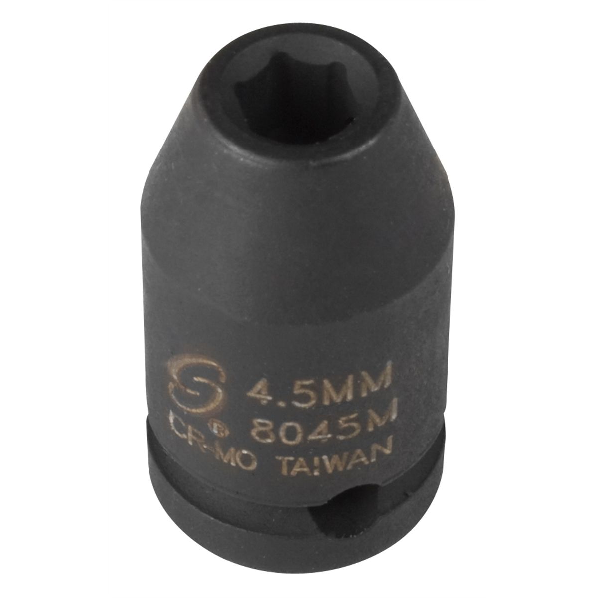 1/4 Inch Drive 6 Pt Metric Impact Socket 4.5mm