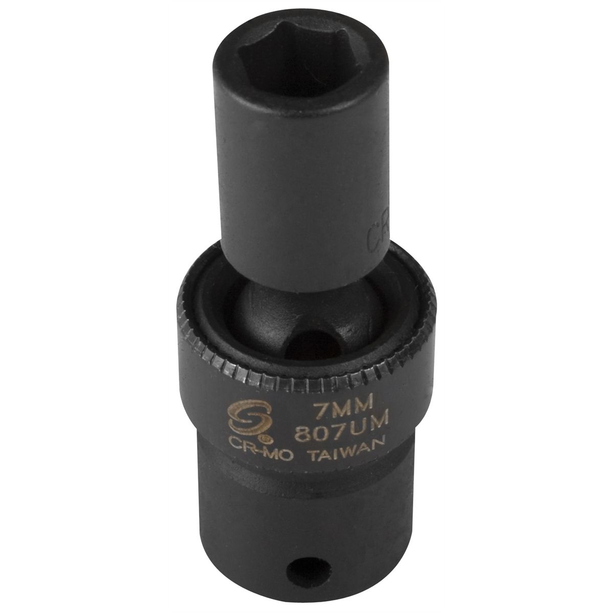 1/4 In Dr Impact Flex Socket, 6 Pt, Std, 7mm