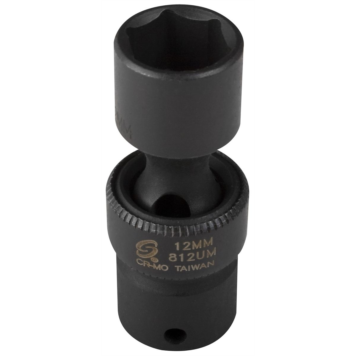 1/4 In Dr Impact Flex Socket, 6 Pt, Std, 12mm