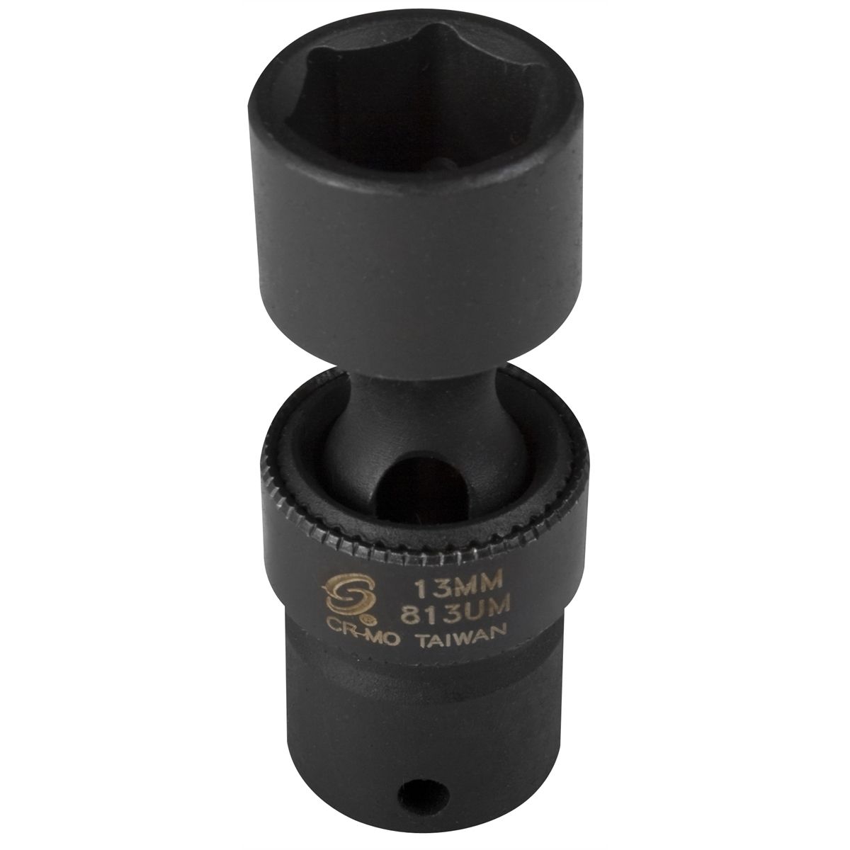 1/4 In Dr Impact Flex Socket, 6 Pt, Std, 13mm