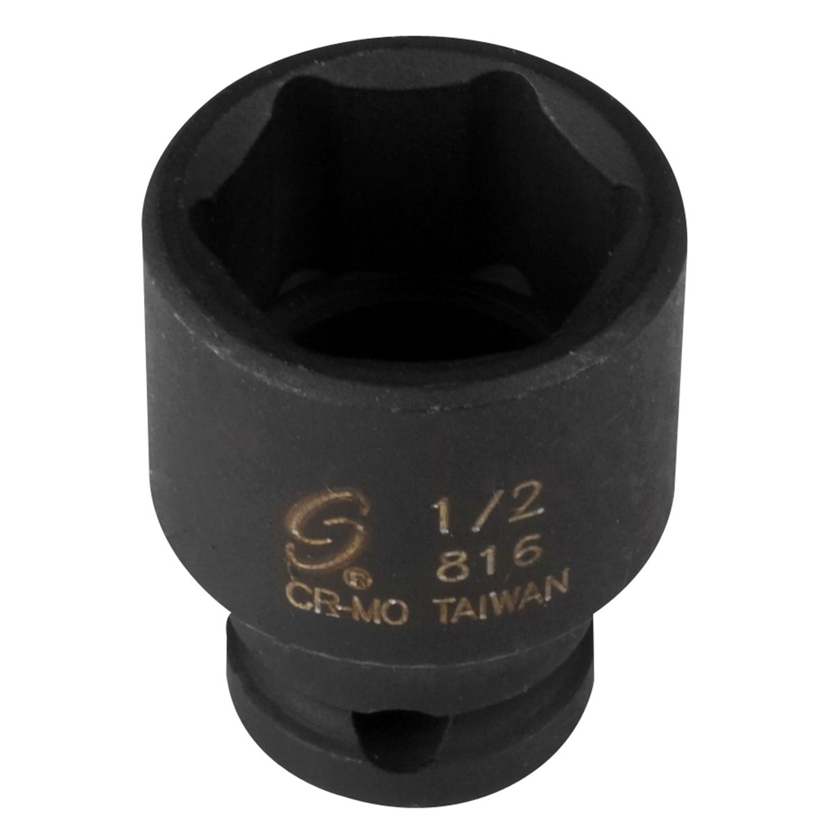 1/4 Inch Drive 6 Pt Fractional SAE Std Impact Socket 1/2 Inch