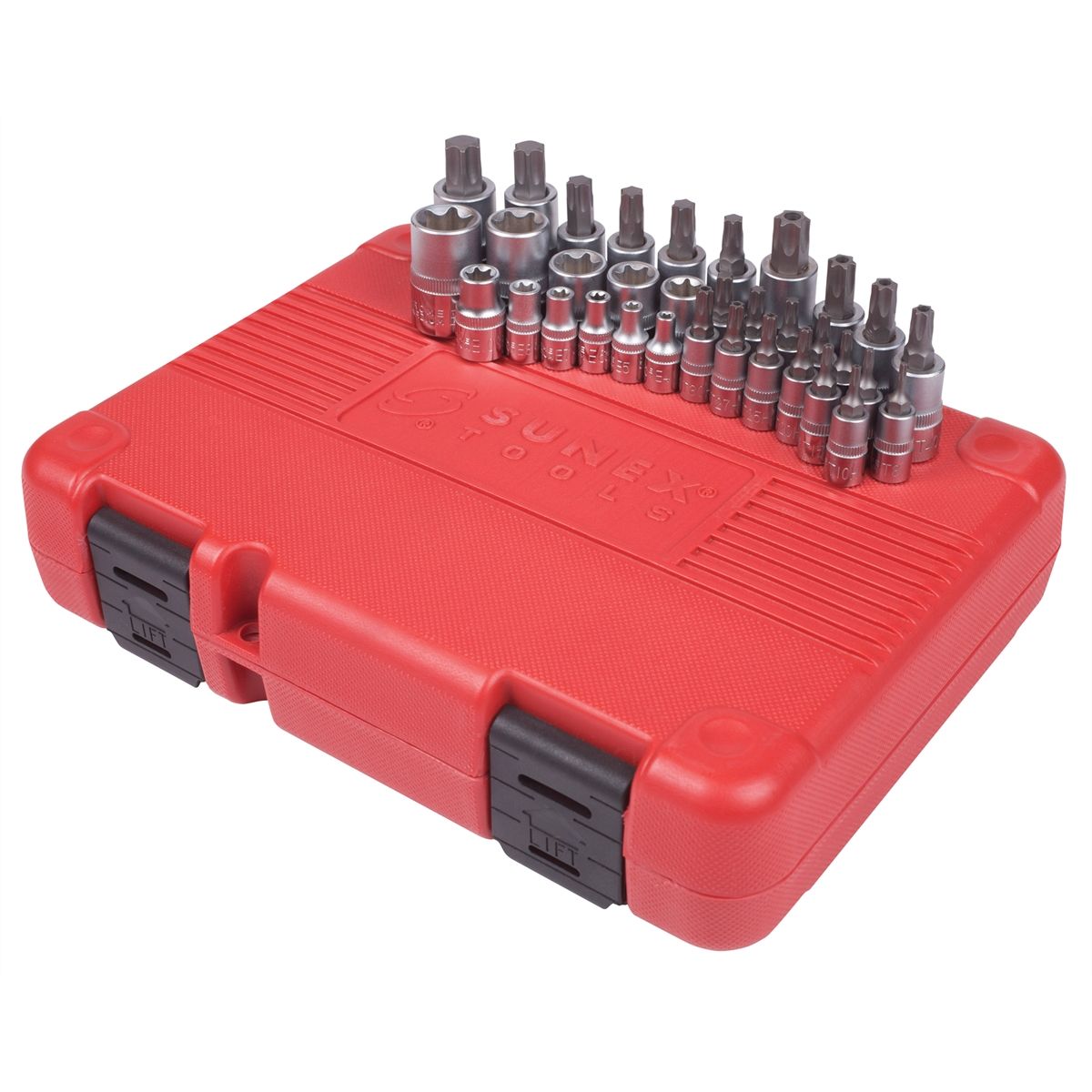 34 Piece 1/4", 3/8", & 1/2" Drive Master Star Bit & Socket Set