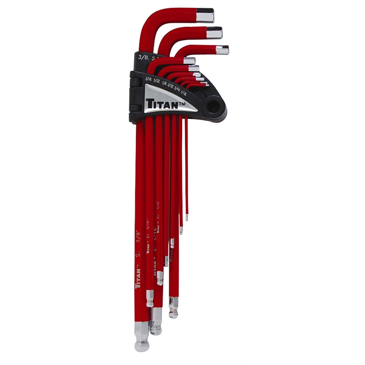 Extra Long Arm Ball End Hex Key Set - SAE - 13-Pc