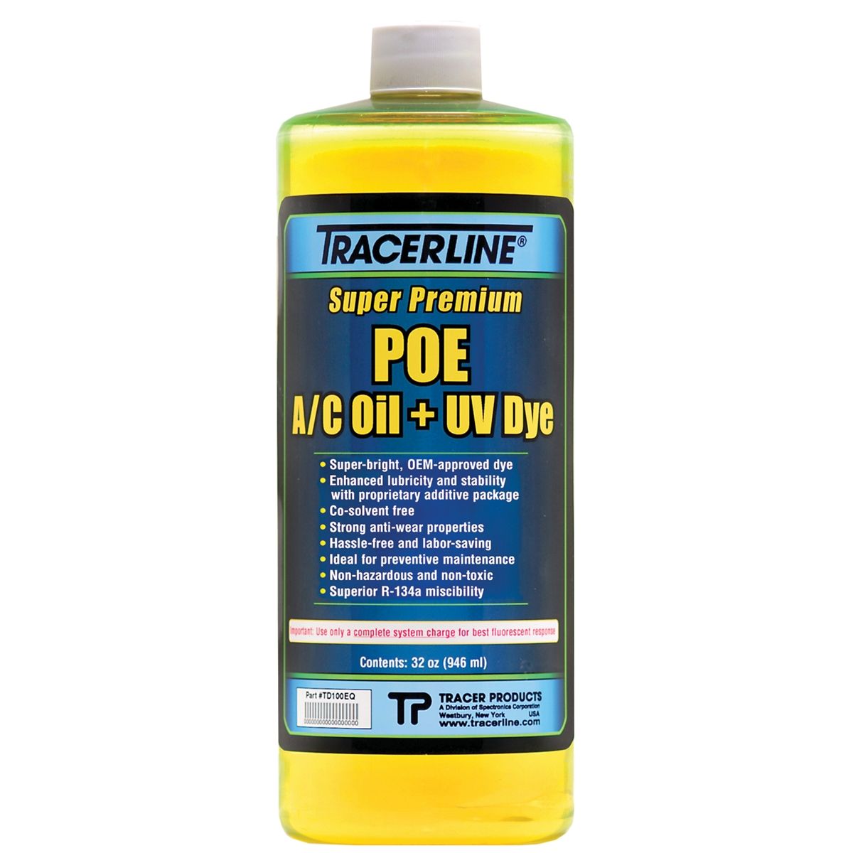 32 OZ BOTTLE POE A/C OIL W/DYE