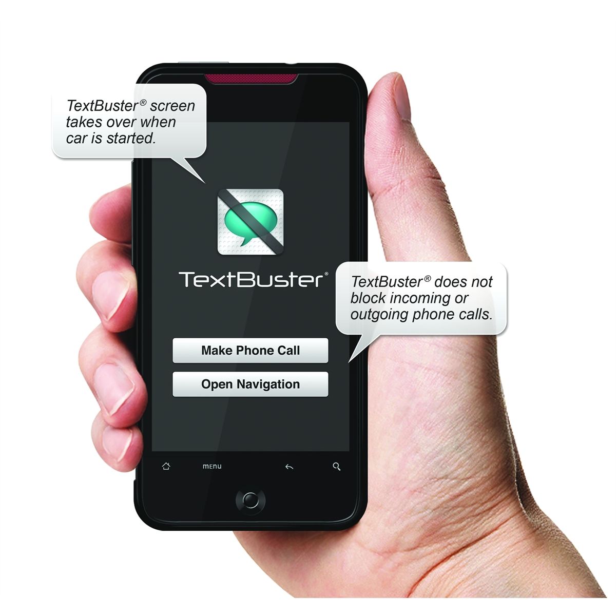 TextBuster Text Blocking and Tracking Device for Vehicles