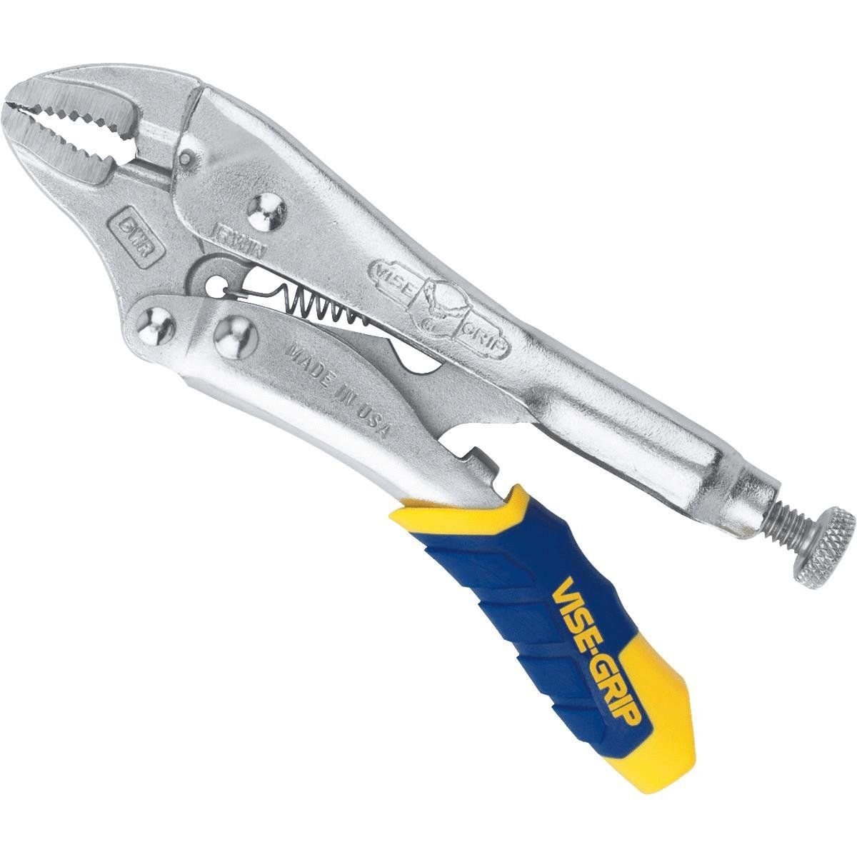 5WR Fast Release Curved Jaw Locking Pliers w Wire Cutter 5 Inch,