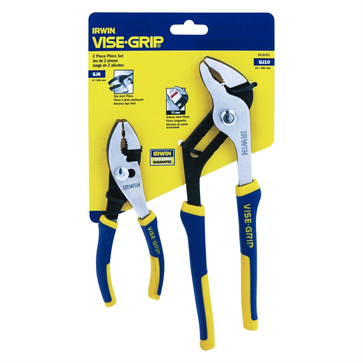 ProPlier Set - 6 In Slip Joint & 10 In Groove Joint Pliers