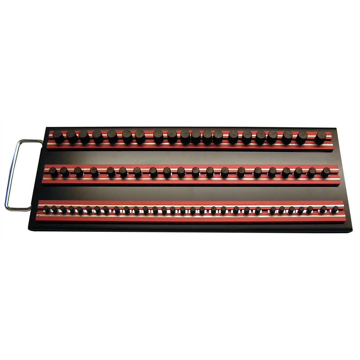 z-dup Black Magrail Tray 3-14" Red Racks