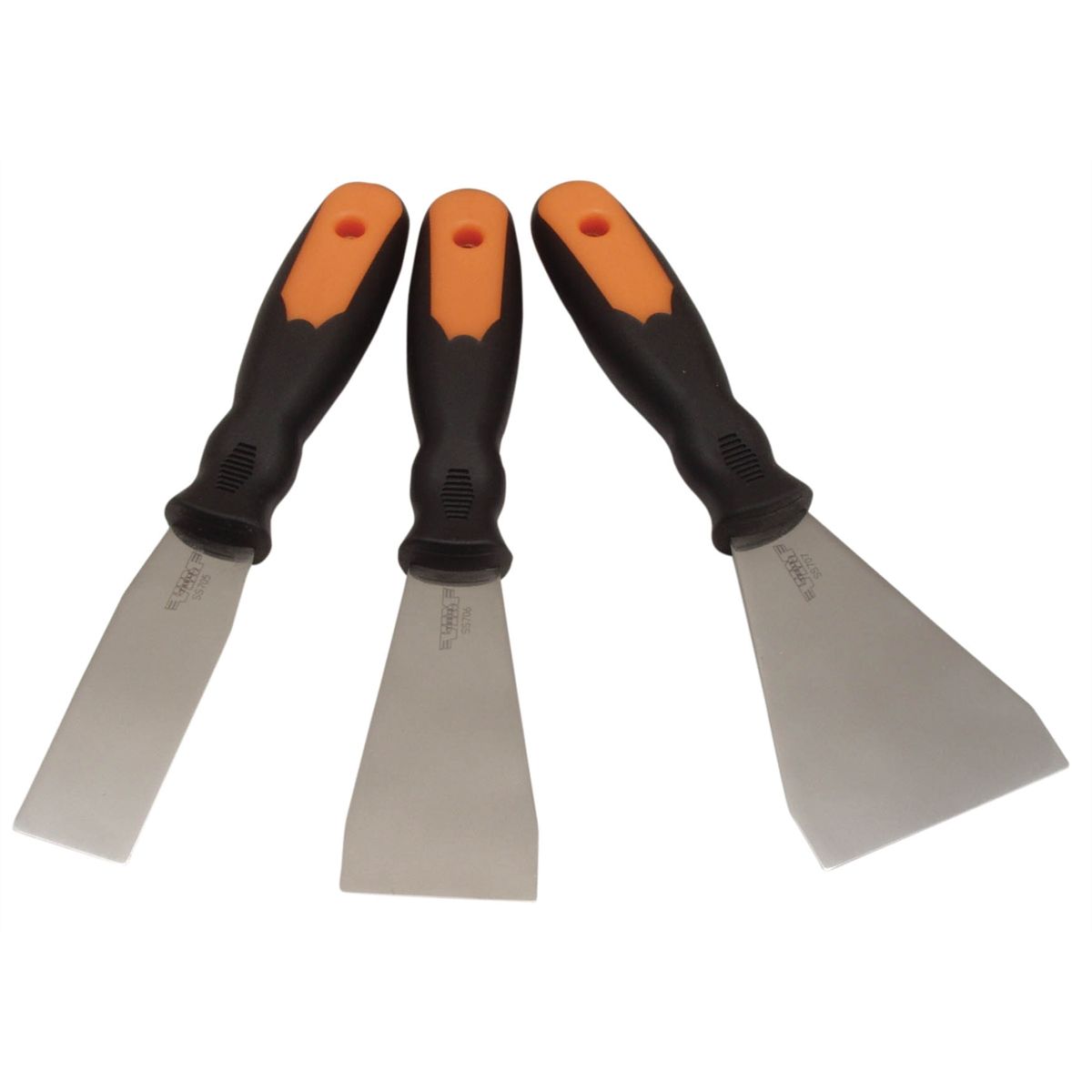 Stainless Steel Flexible Putty Knife Set - 3-Pc