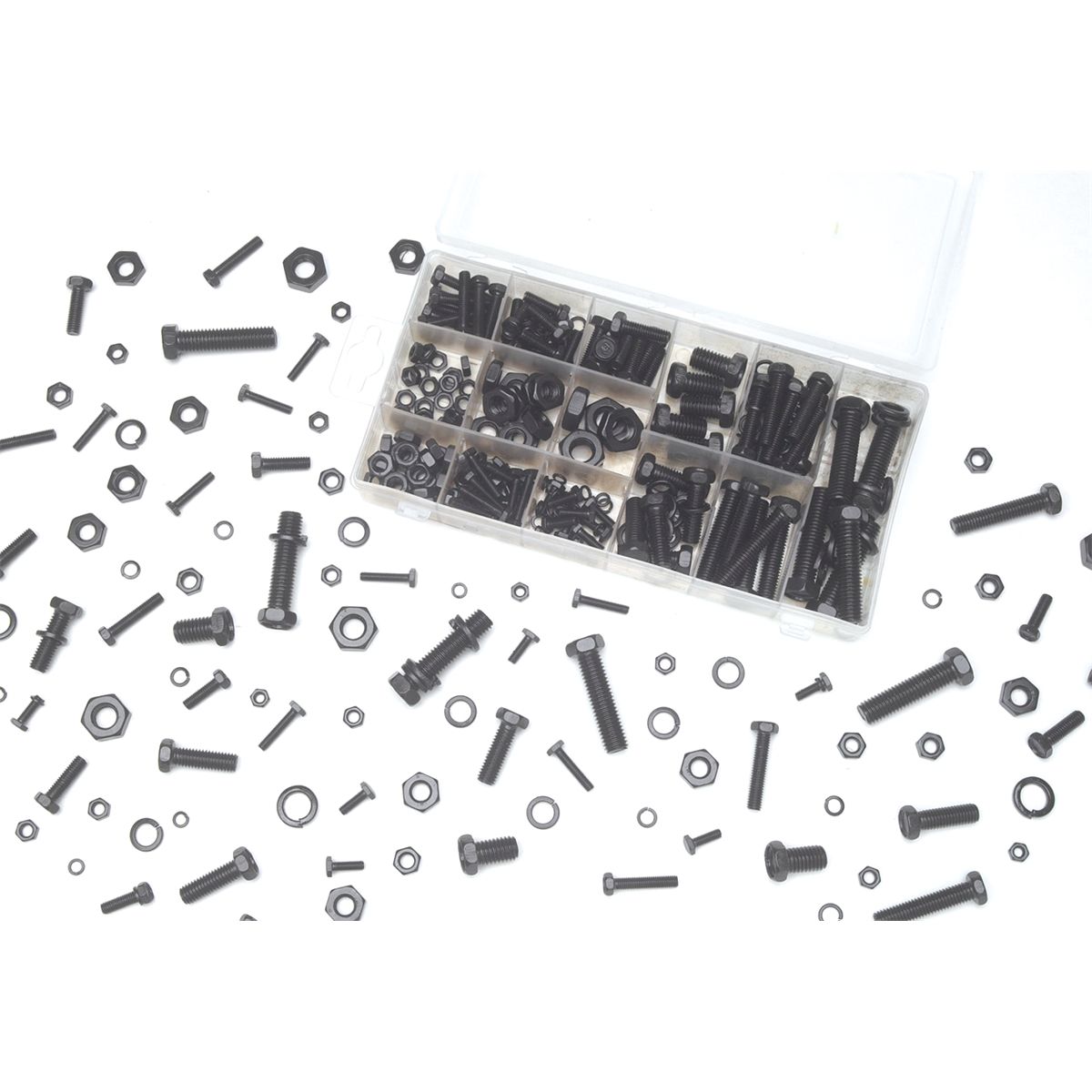 Metric Nut and Bolt Hardware Kit - 240-Pc