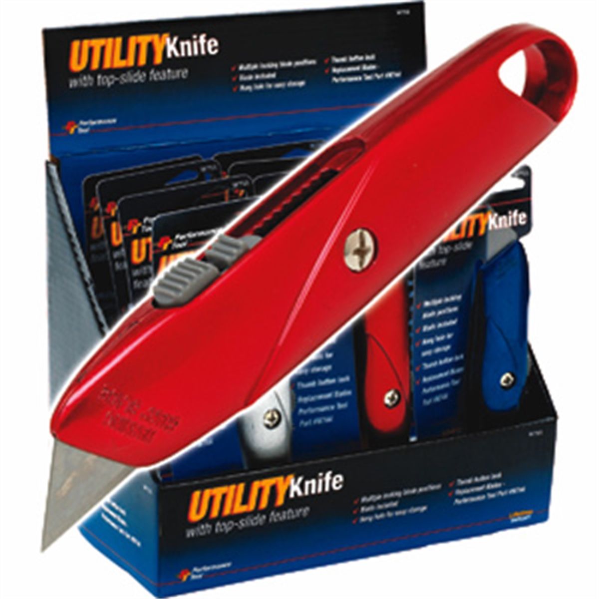 Colored Utility Knife Display