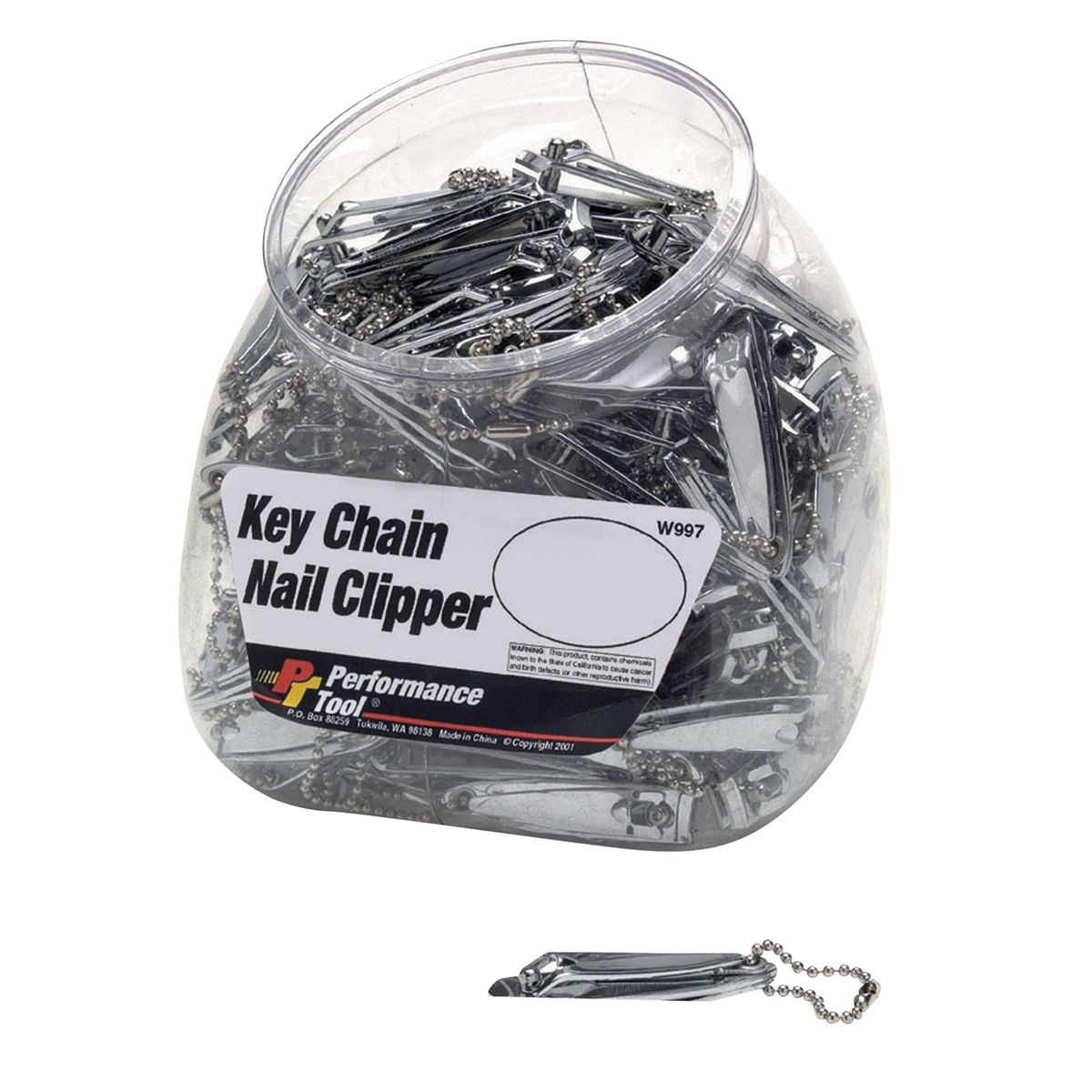 75 Individual Nail Clippers with Key Chain