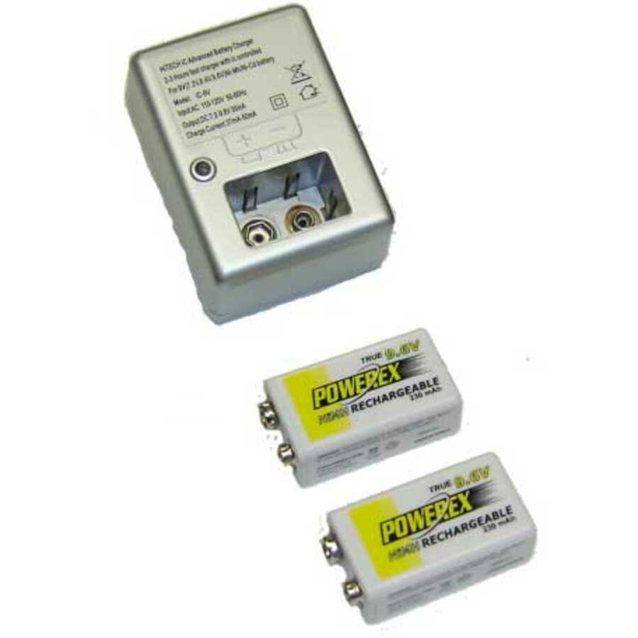 Rechargeable 9V Battery Kit