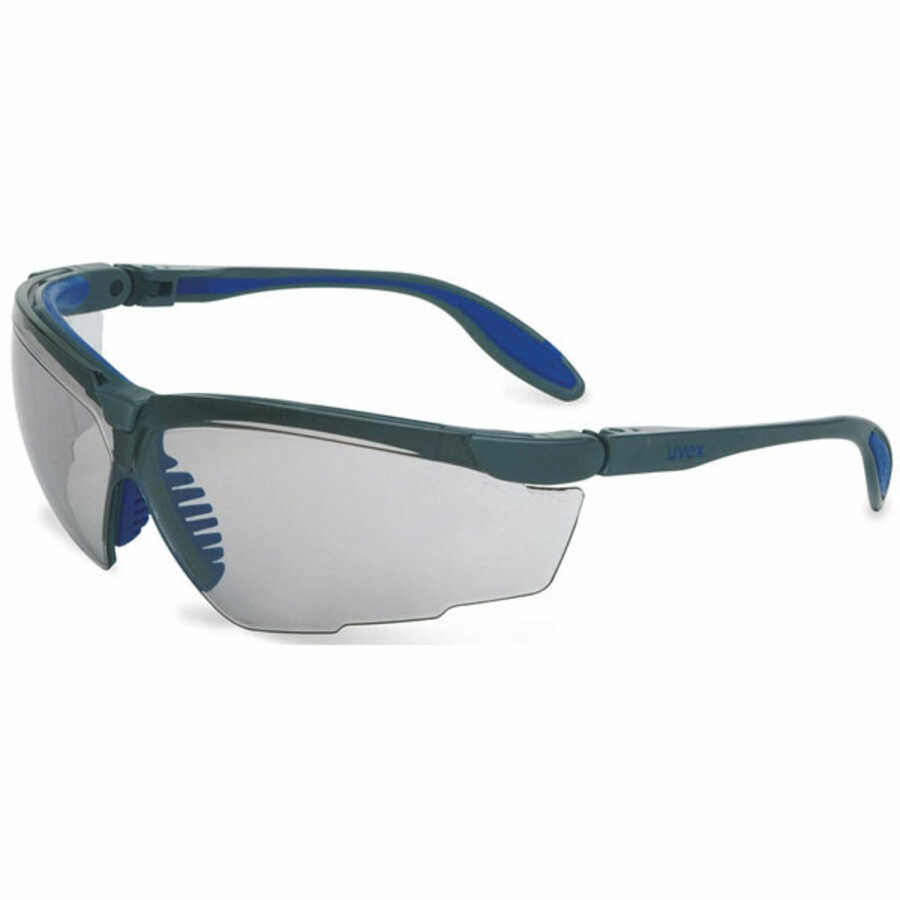 Genesis X2 Silver & Navy/Clear Safety Eyewear