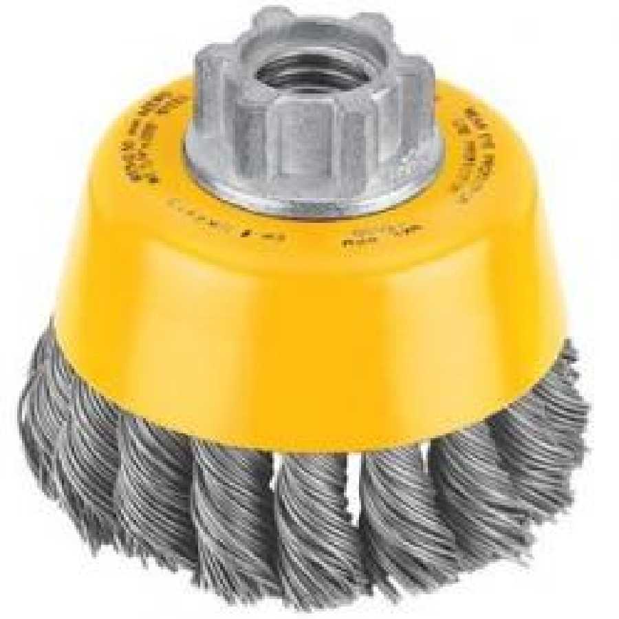 6" x 5/8"-11 HP .020 Carbon Knot Wire Cup Brush