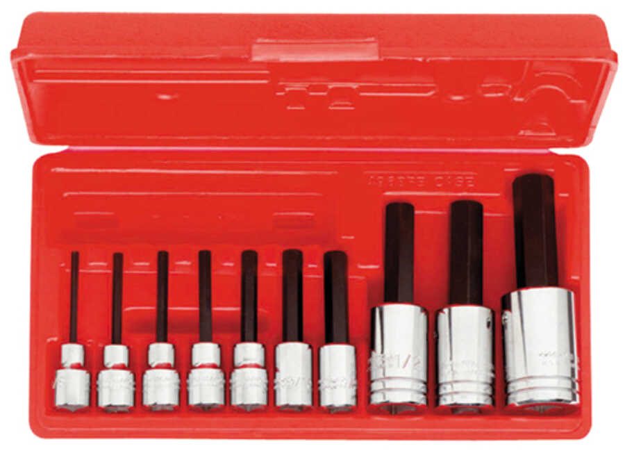 10-Piece 3/8" & 1/2" Drive Hex Bit Set