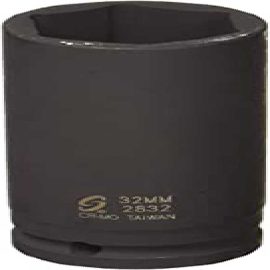 1/2" Drive x 32mm, Deep Spindle Nut Impact Socket