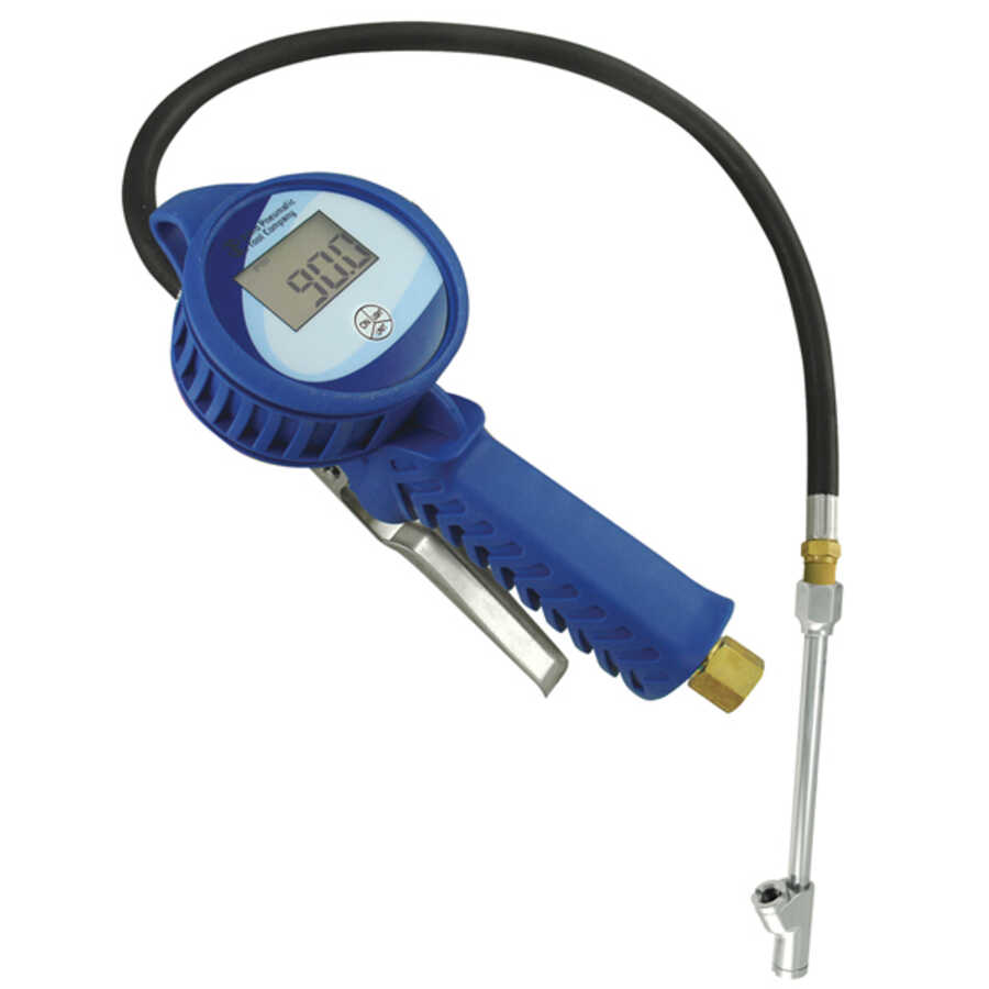 3.5" Digital Tire Inflator with Hose and 6" Dual Head Chuck