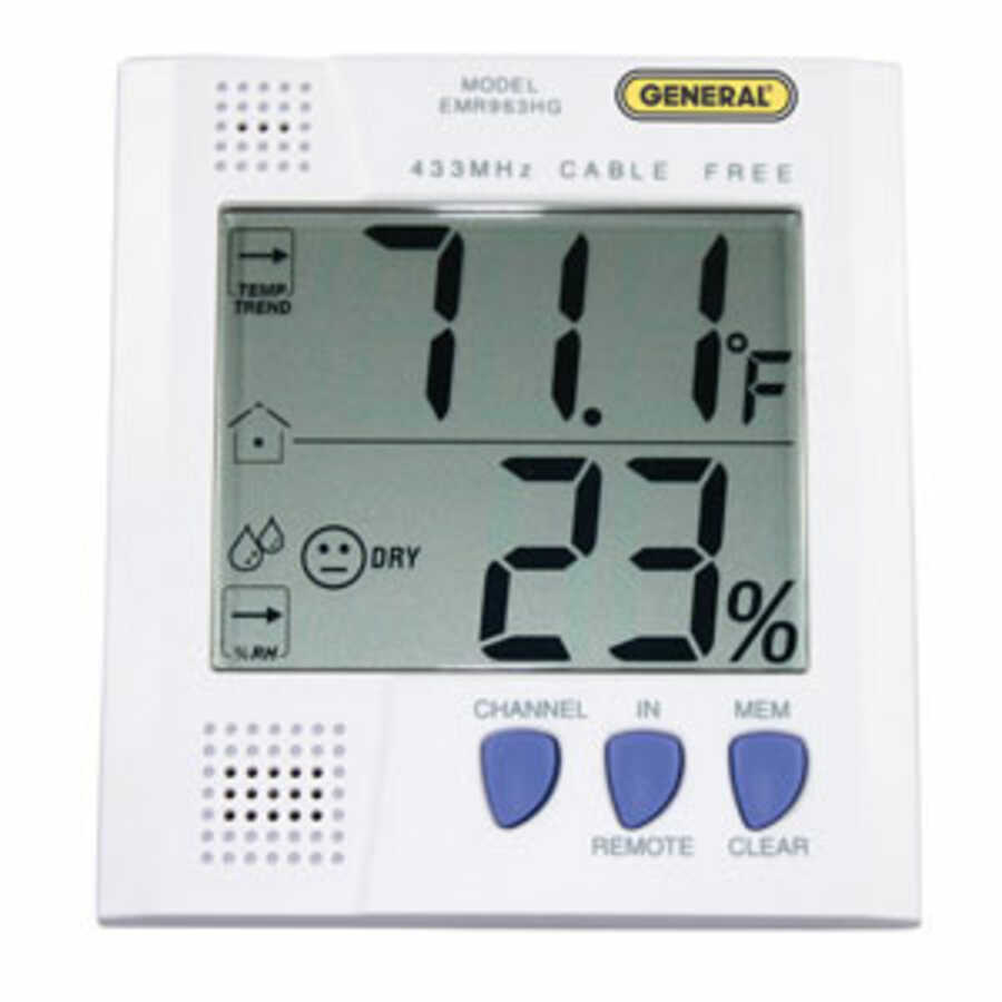 Wireless Thermo-Hygrometer w/ Remote Sensor