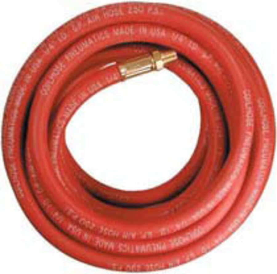 50' X 3/8" Red Rubber Hose