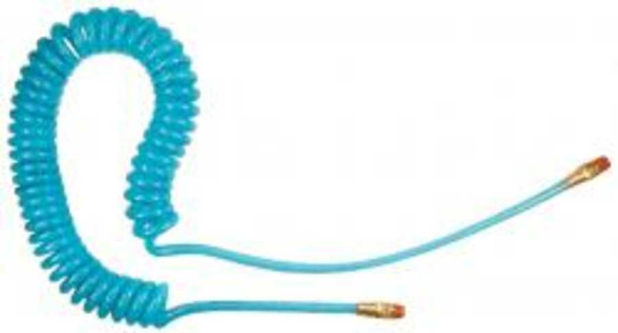 Flexeel Reinforced Polyurethane Coiled Air Hose (5/16" 25' 1/4"