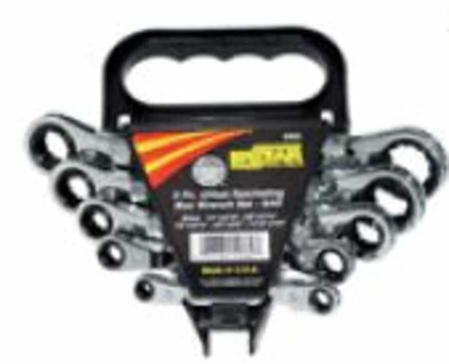 5-Piece SAE Offset Ratcheting Box Wrench Set