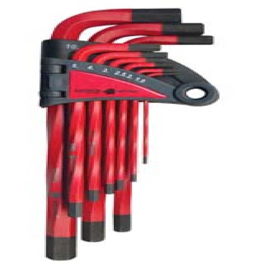 Heavy Duty Twisted Hex Key Set Metric 9-Pc