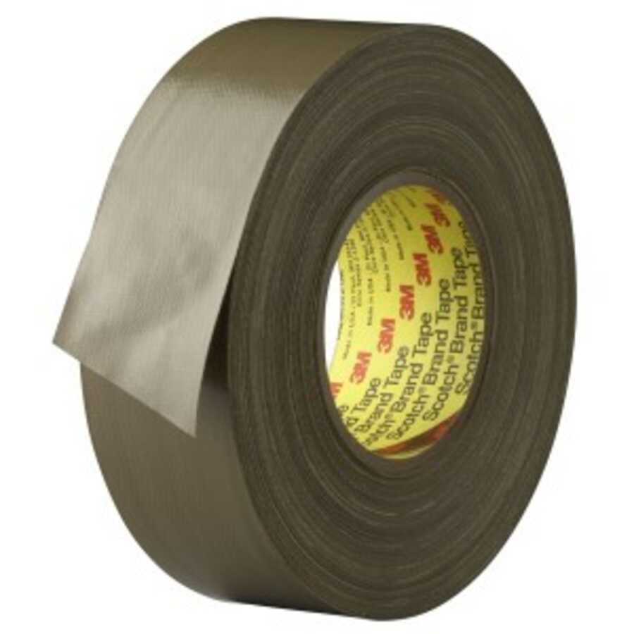 Scotch Polyethylene Coated Cloth Tape 390 Olive, 2 in x 60 yd 1