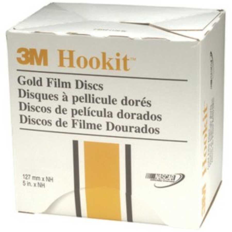 Hookit Gold Film Disc 255L, 5 Inch, 280 Grade 100/Box