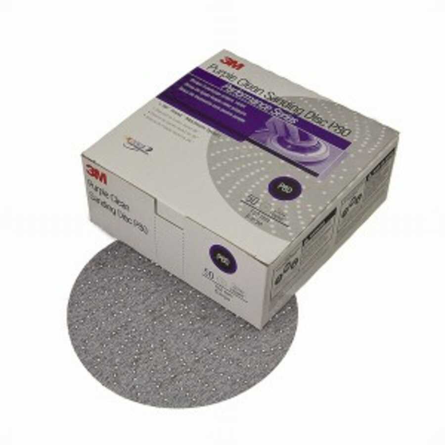 Purple Clean Sanding Hookit Disc, 6 Inch, 500 Grade 50/Box