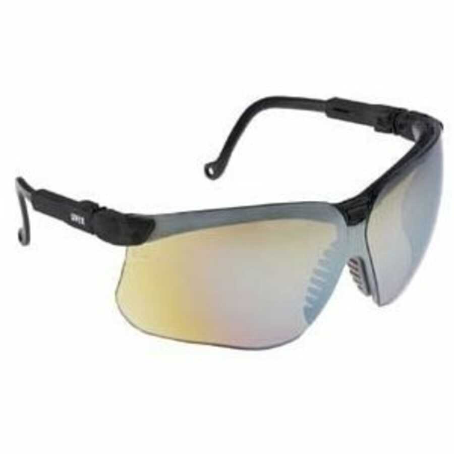 Genesis Safety Eyewear, Black Frame, Espresso UV Extreme Anti-Fo