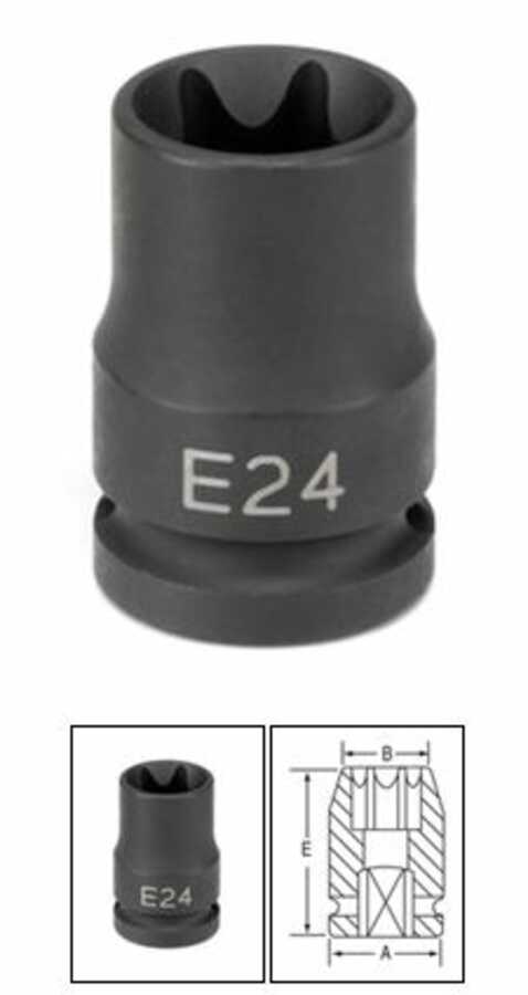 1/2" Drive x E14 External Star Impact Socket