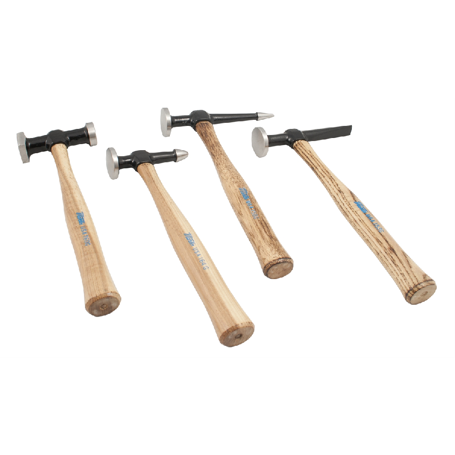 4 Piece Wood Handle Body Hammer Set