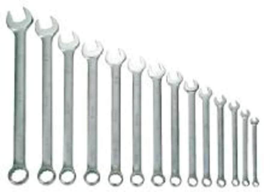 14 Piece Combination Wrench Set, 12 Point, SAE, in Vinyl Pouch (