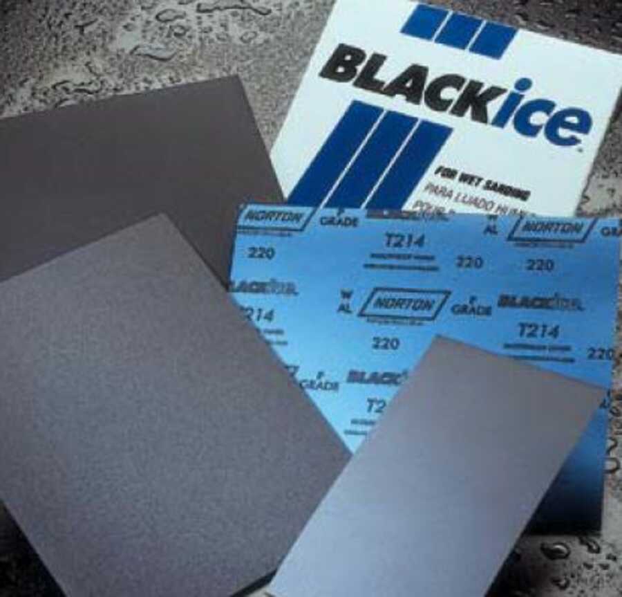 9" X 11" Black Ice Sheet P320B Grit 50/Pkg Waterproof