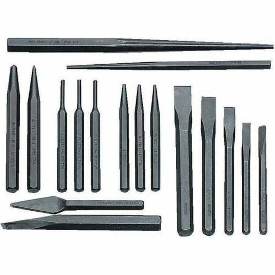 17 Pc Punch & Chisel Set