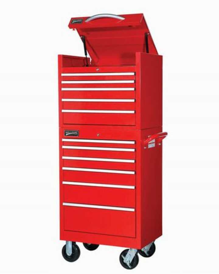 6 Drawer Heavy-Industrial Roll Cabinet 27" X 18" Red