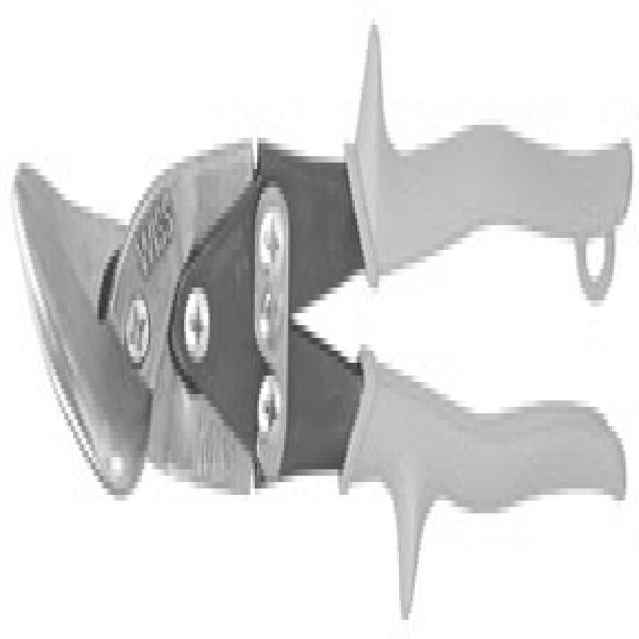 9 1/4" Metalmaster(R) Offset Snips, Cuts Straight to Left, Red G