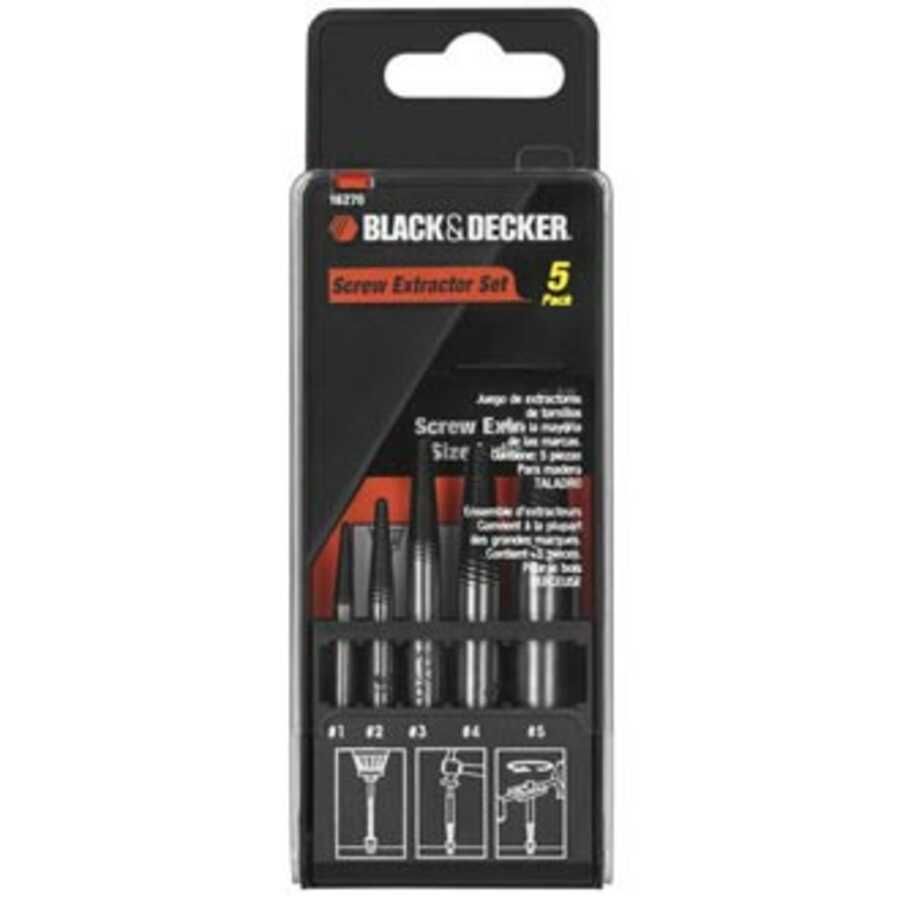 5-Piece Screw Extractor Set