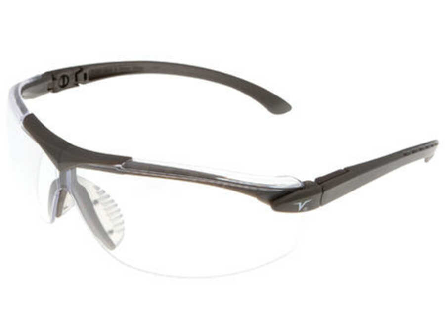 Veratti 221 Gunmetal Frame, Clear Lens, Scratchcoat